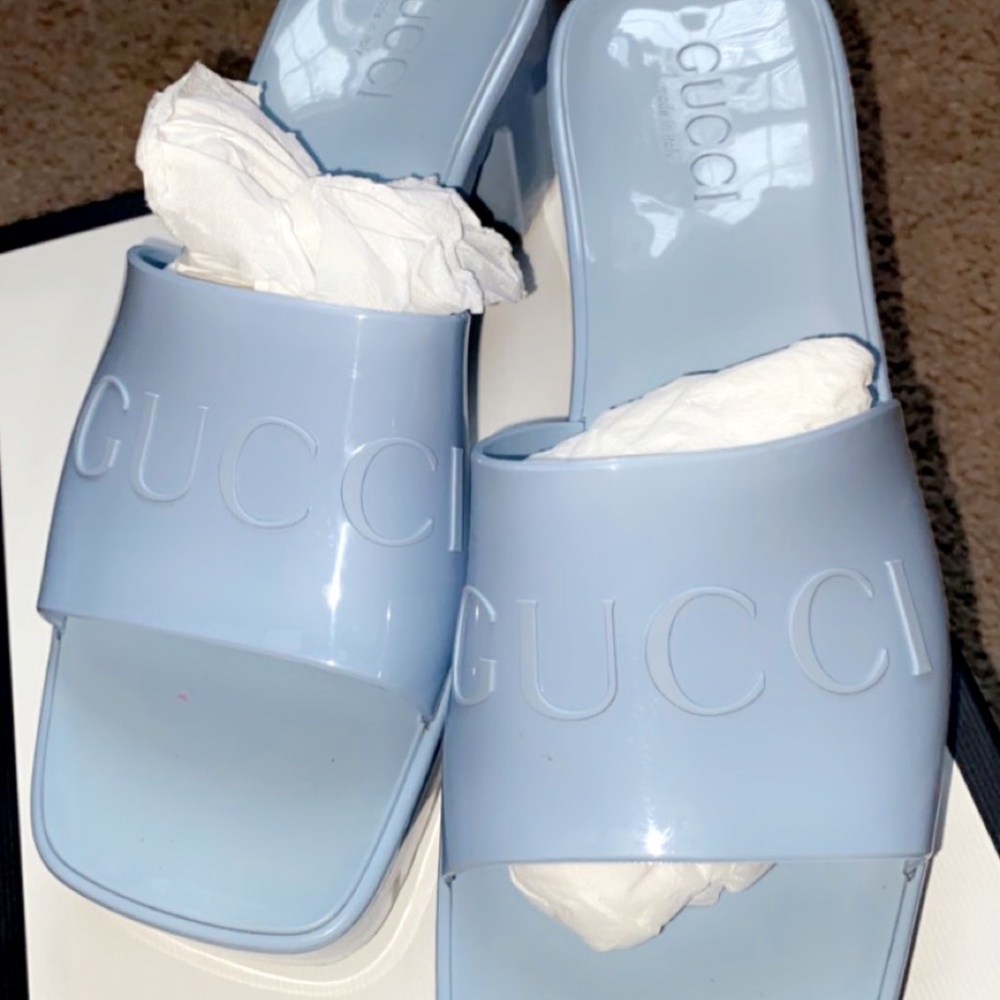 Women's rubber slide sandal